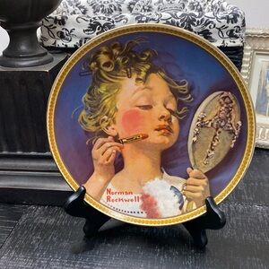 Edwin M Knowles Making Believe At The Mirror Plate!